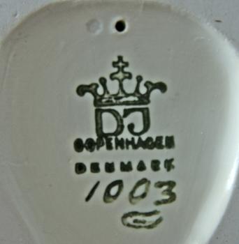 FIGURINER, 2 st. Porslin, Danmark.