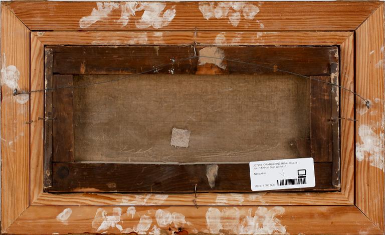 OKÄND KONSTNÄR. Olja på duk. Sign W Smith. England, 1800-tal.