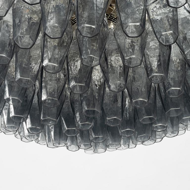 Carlo Scarpa, a 'Polyhedra' chandelier, Venini, Murano, Italy, contemporary.