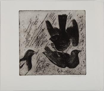 HANS WIGERT, 5 etchings, signed.