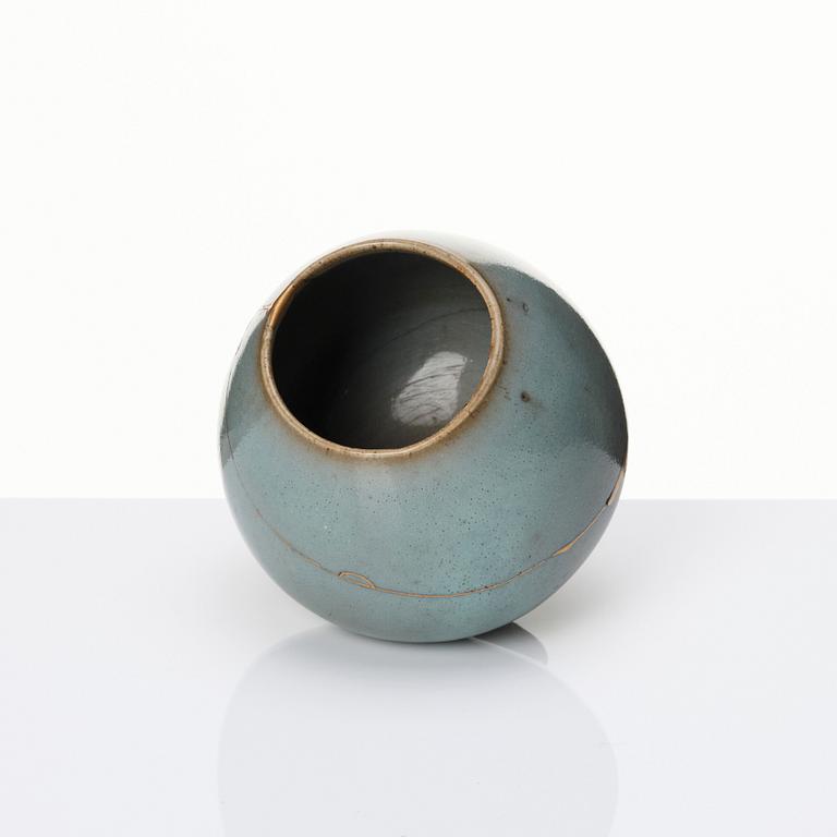 A Junyao lotus bud water pot, Sung dynasty (960-1279).