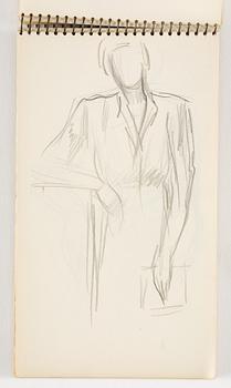 Lotte Laserstein, 4 skissböcker med blyertsteckningar.