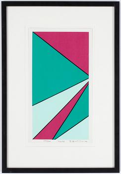 Olle Baertling · OLLE BAERTLING, färgserigrafi. Signerad och daterad 1966-68. Numrerad 254/300.