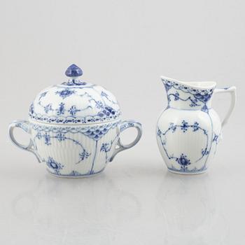 Royal Copenhagen, 27 pieces of a "Blue Fluted" porcelain service, Denmark.