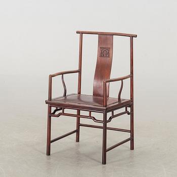 A Chinese 20th century wooden chair.