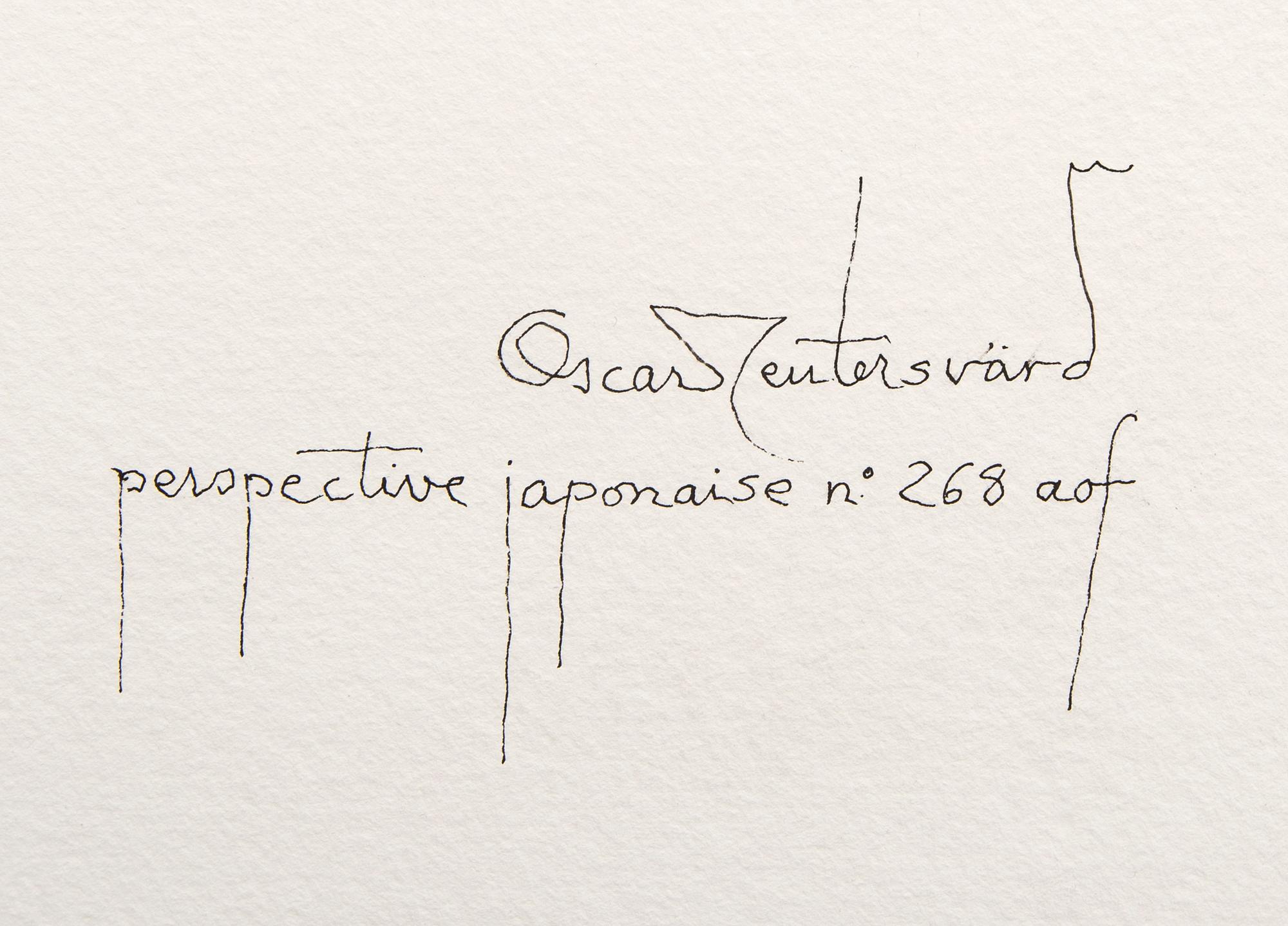 Oscar Reutersvärd, water color, signed.