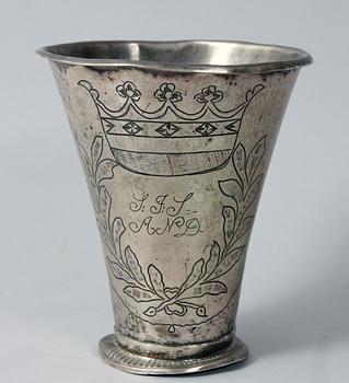 BÄGARE, silver, Magnus Wallengren, Halmstad 1803.