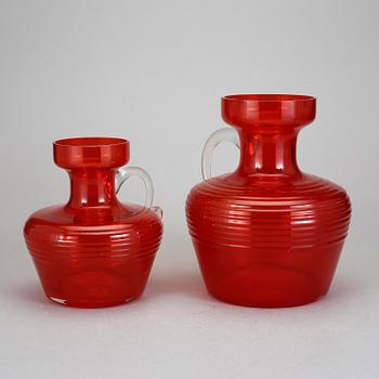 TILLBRINGARE, 2 st, Tamara Aladin, Riihimäen Lasi, Finland, 1900-talets andra hälft.