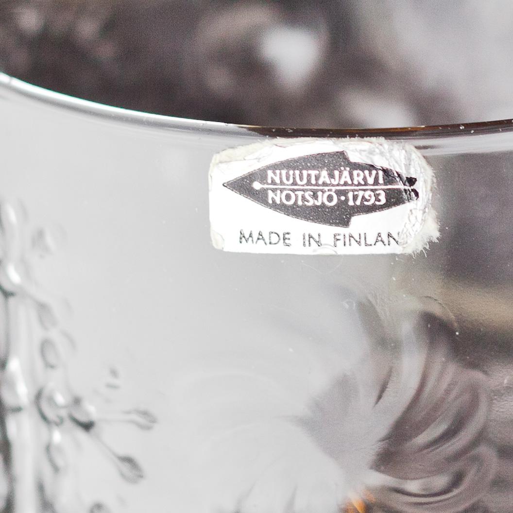 GLASSERVIS, 19 delar, "Flora", Oiva Toikka, Arabia, Finland, 1900-talets andra hälft.