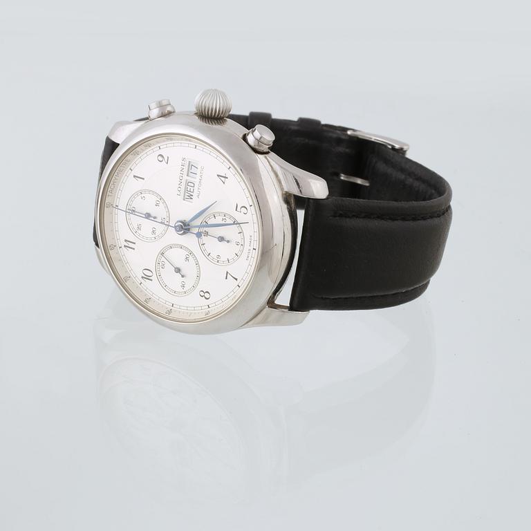 ARMBANDSUR, herr, "Weems cronograph", Swiss Air no:2, Longines.