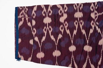 A silk Ikat Chapan, Central Asian, 1880s.