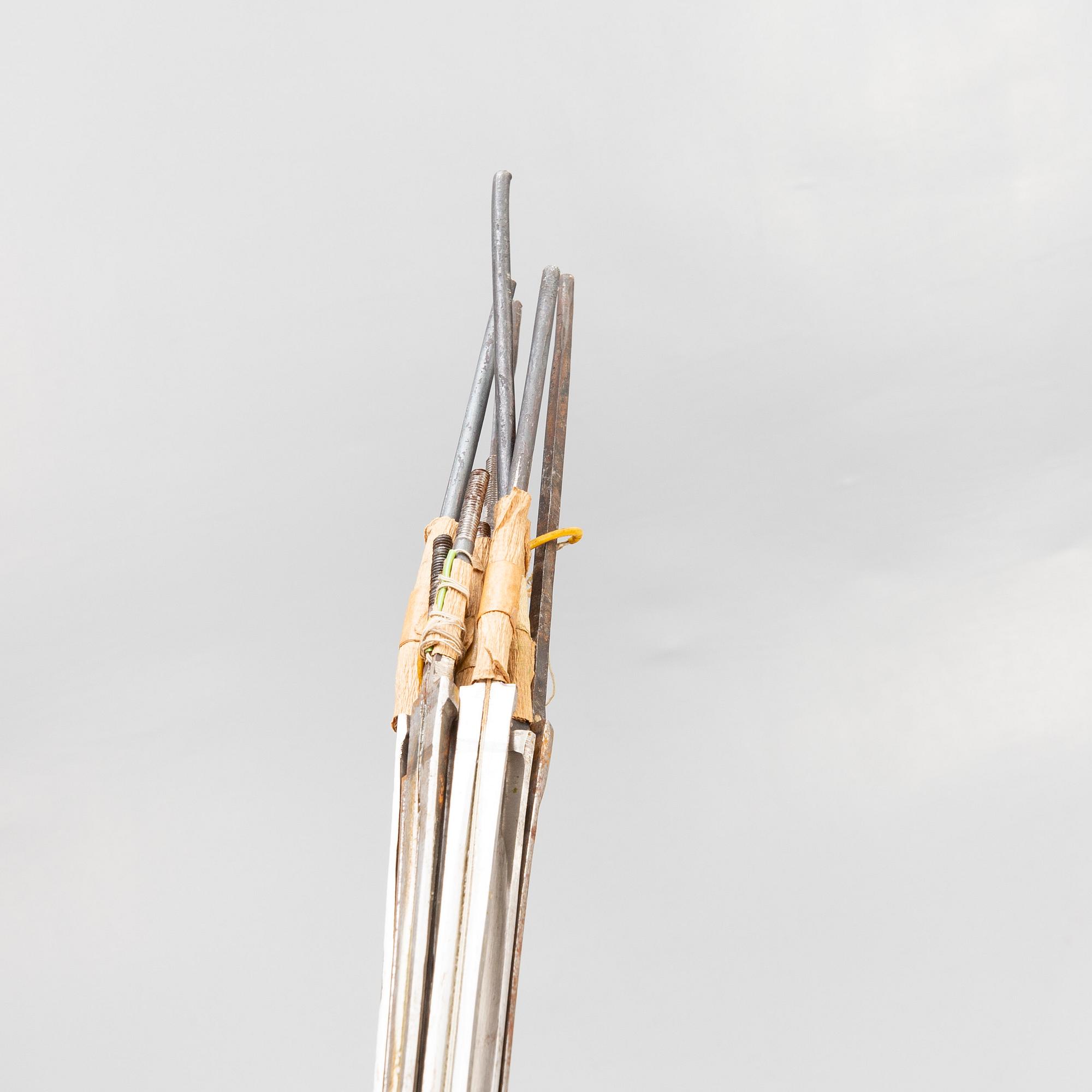 A French set of sword, mask and clothing for fencing, mid/second part of the 20th century.