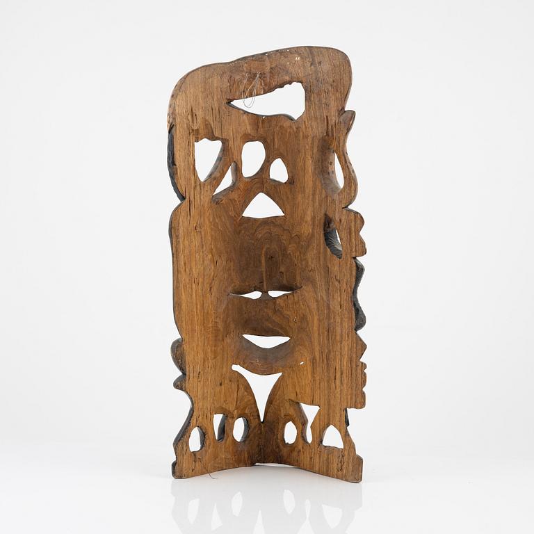 A wooden mask, Gambia, 21st Century.