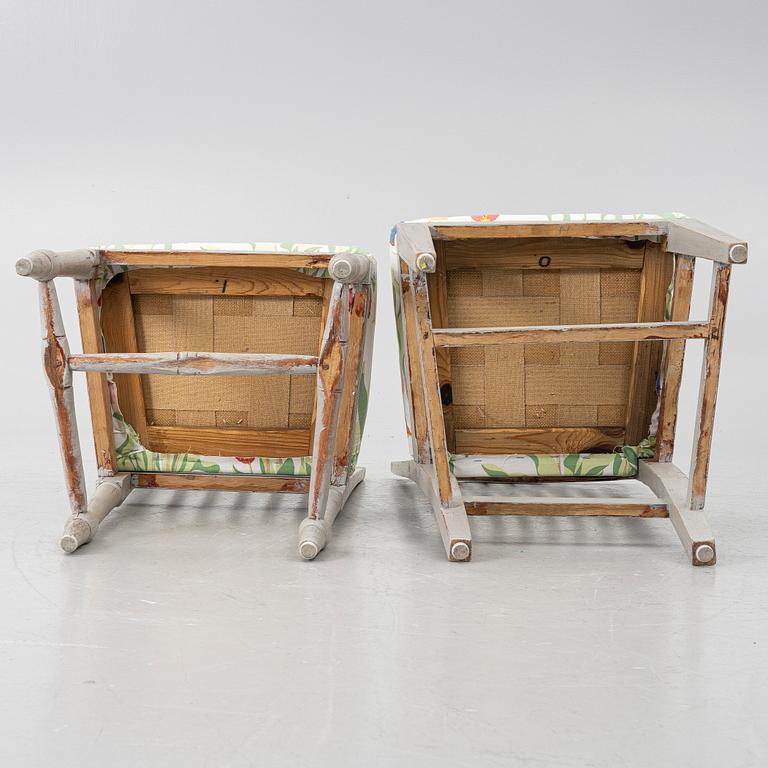 Chairs, 6, circa 1800.