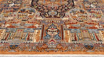 A Kashmar carpet, approx. 403 x 303 cm.