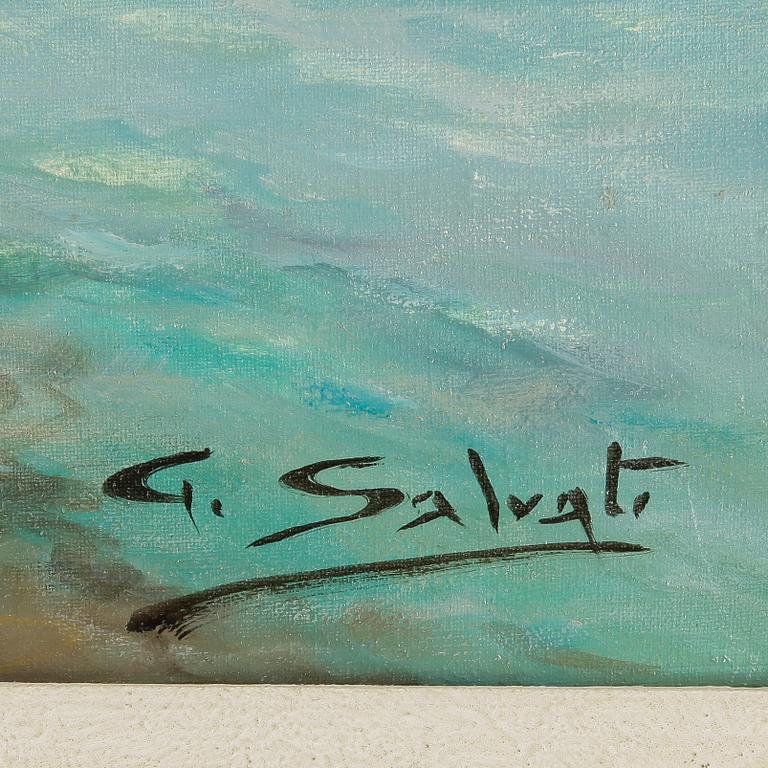 GIUSEPPE SALVATI, olja på duk. Signerad.
