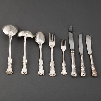 GAB, a part 'Prins Albert' silver cutlery, Stockholm, 1980/90s (64 pieces).