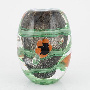 Monica Backström, a vase, numbered 98/500, Kosta Boda.