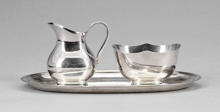 PARTI SILVER, 3 delar, 1900-talets första hälft / mitt. Vikt ca 291 g.