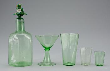 GLASSERVIS, 55 delar, troligen Cappellin Venini, Italien, 1900-talets första hälft.