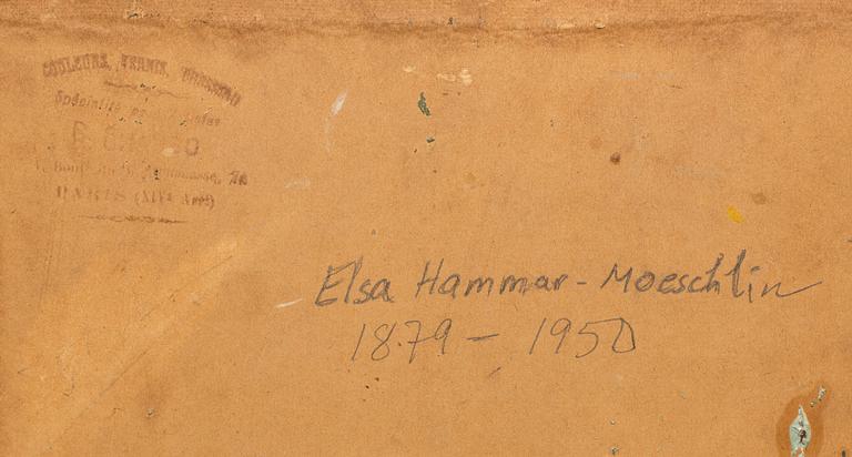 ELSA HAMMAR-MOESCHLIN, oil on canvas, relined, signed and dated -06.