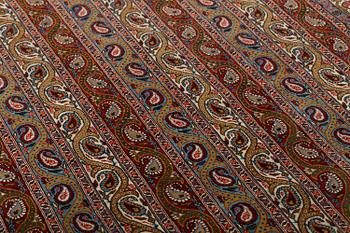 A semi-antique Qum rug, around 200 x 140 cm.