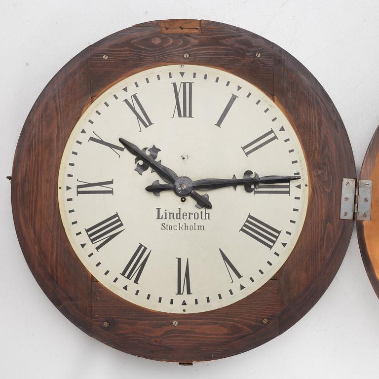 A wall clock, Linderoth, Stockholm, circa 1900.