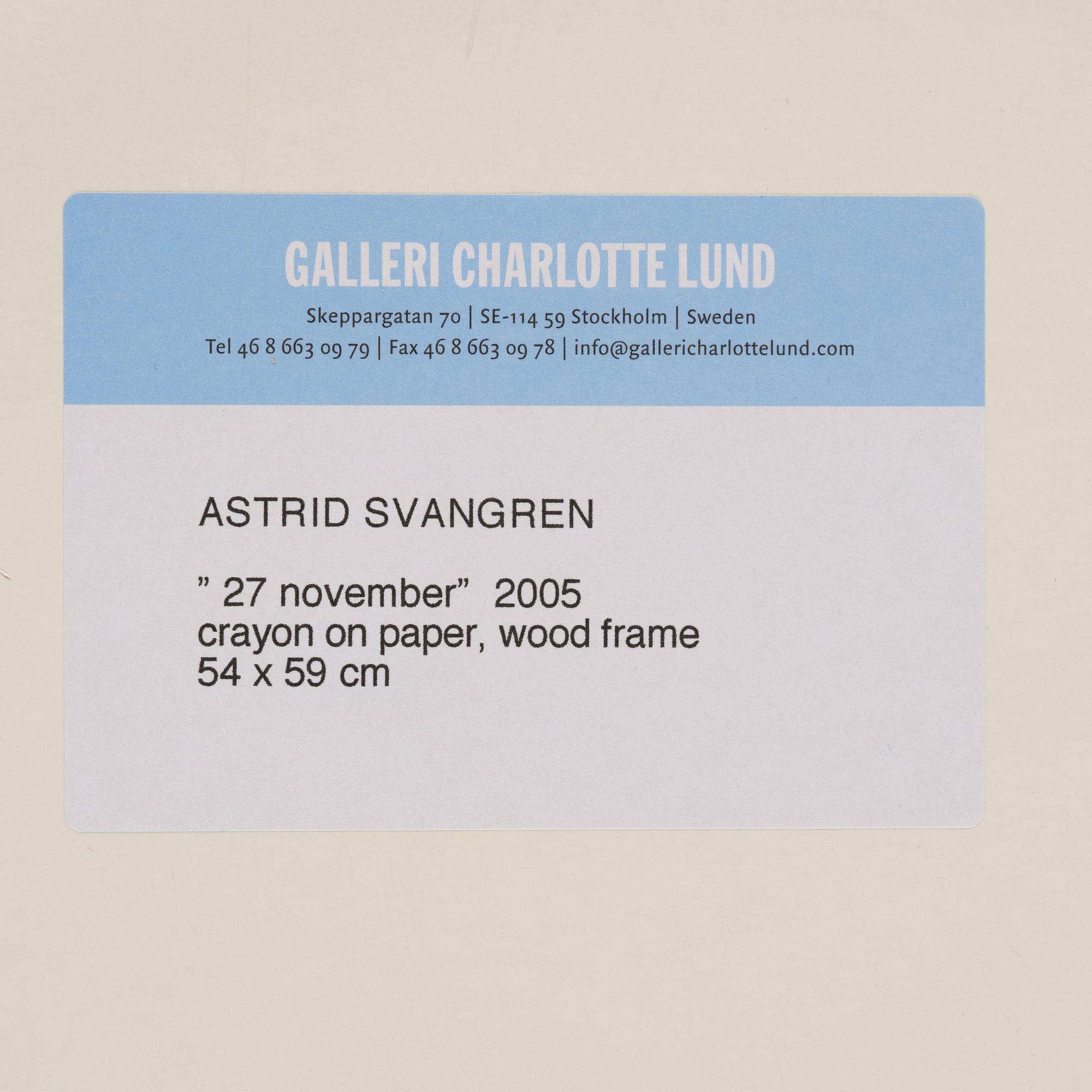 Astrid Svangren, "27 november".