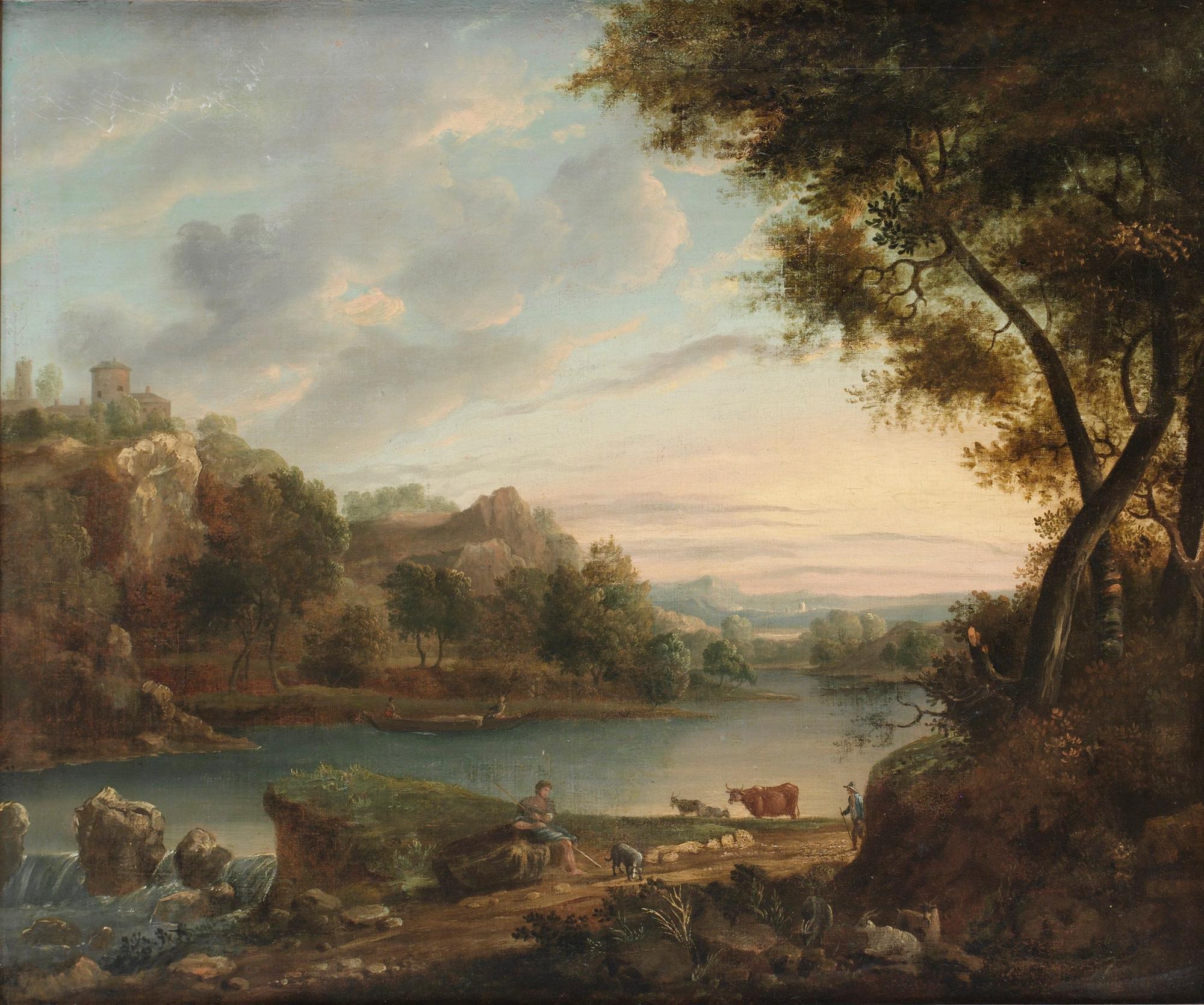 Pastoralt landskap.