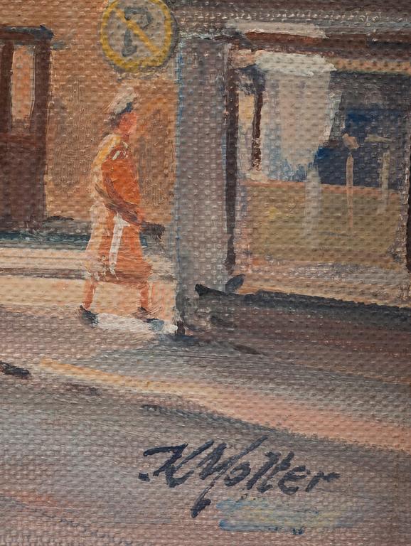 KAJ MOLTER, 2 st. Olja på duk. Signerade, en bär datering 1957.