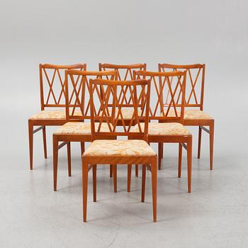 Bertil Fridhagen, a set of six chairs, Svenska Möbelfabrikerna Bodafors, mid 20th Century.