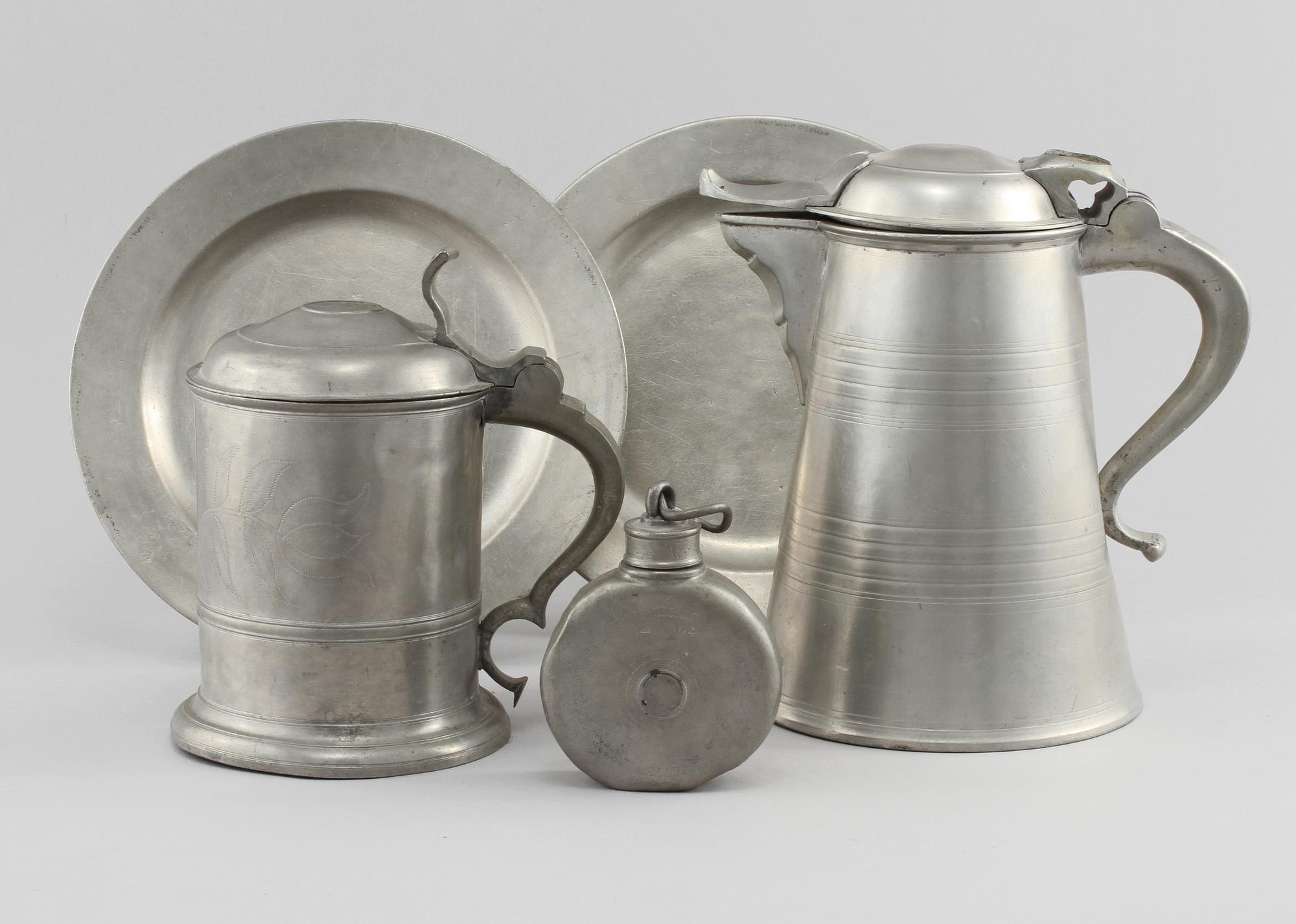 PARTI TENN, 5 delar, 1800-tal.