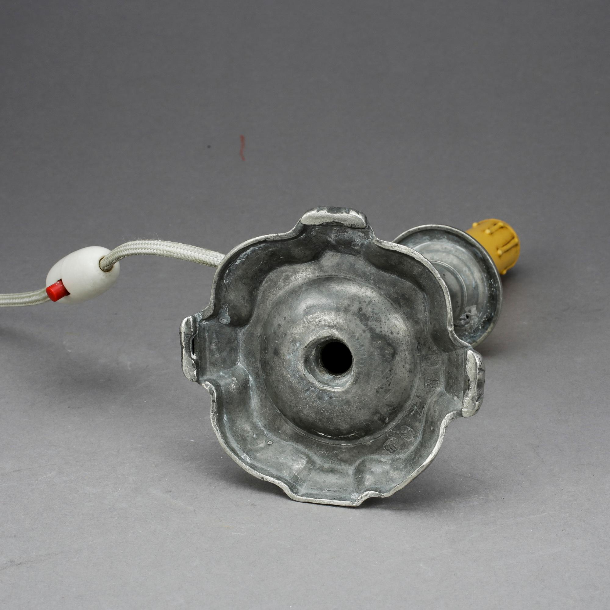 LJUSSTAKE/LAMPA, tenn Jonas Ingemarsson Boström, Göteborg 1741.