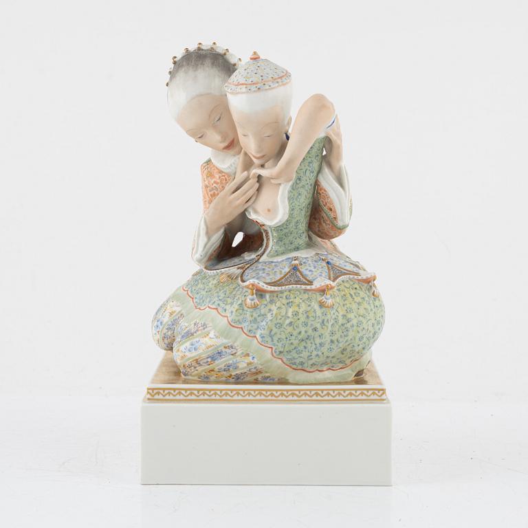 Gerhard Henning, a porcelain figurine, 'Eventyr nr 1', Royal Copenhagen, Denmark, 1920's.