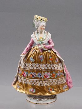 FIGURIN, porslin, Sevrès liknande märke, 1800-tal.