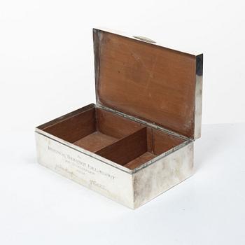 Karl Anderson, Cigar box, silver, Stockholm 1920.