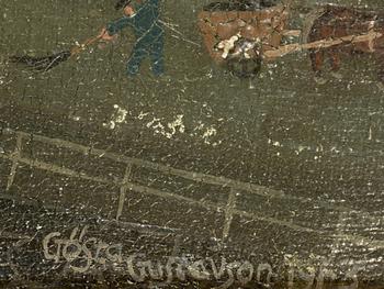 Gösta Gustavson, oil on canvas, signed and dated 1973.