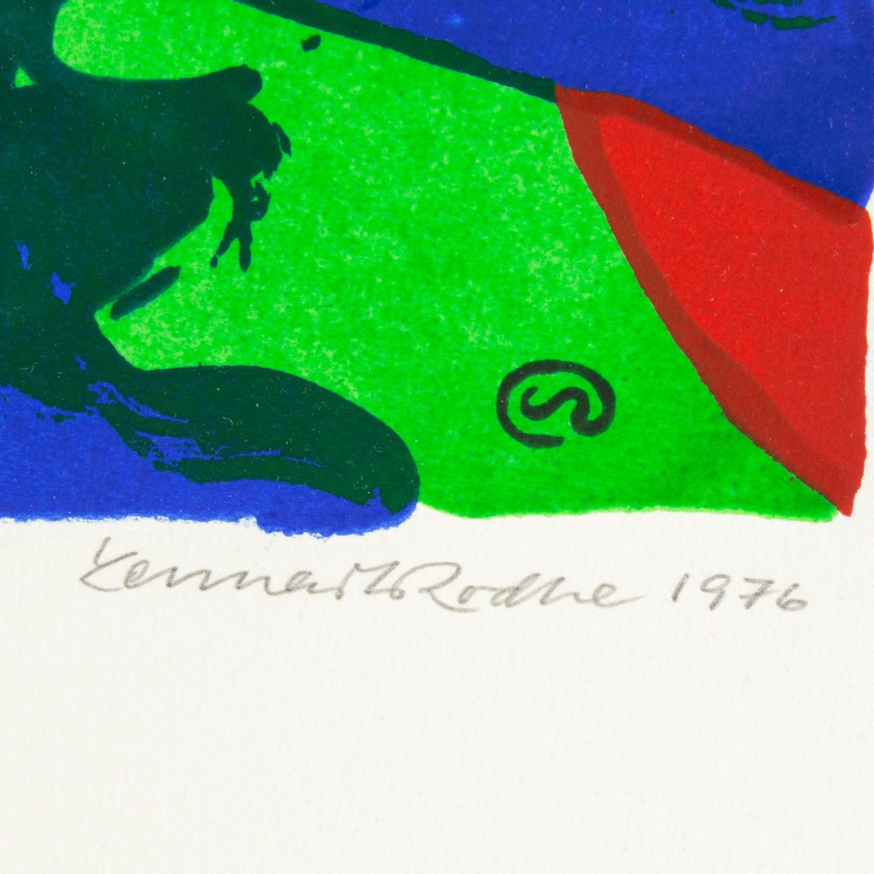 Lennart Rodhe, silkscreen in colours, 1976, signed 62/75.