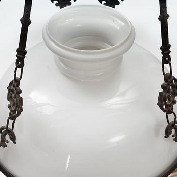 A paraffine lamp, late 19th Century.