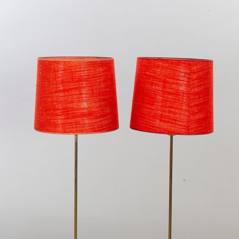 GOLVLAMPOR, ett par, 1960-tal.