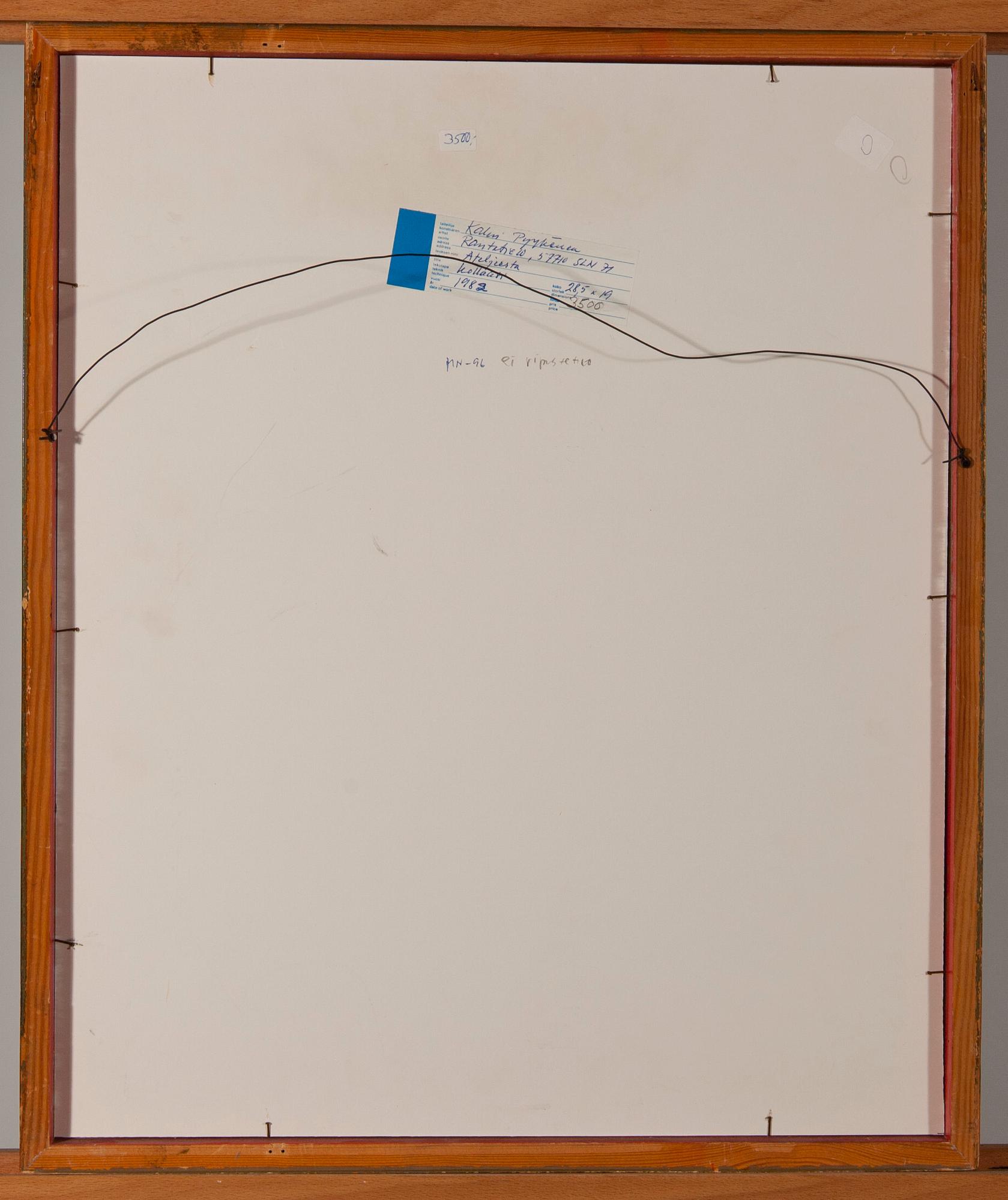 KALEVI PYYKÖNEN, collage, signerad och daterad -82.