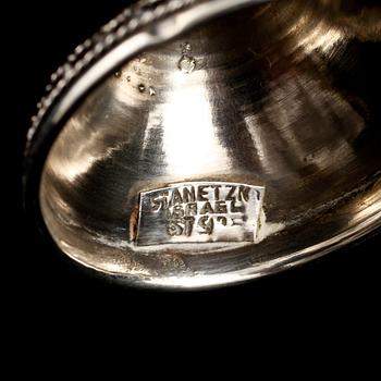 PARTI SILVER, 6 delar, 1800/1900-tal. Vikt 155 g.