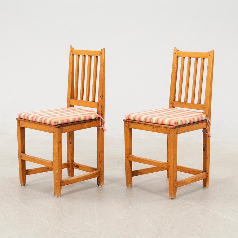 Chairs a pair possibly Gotland first half of the 19th century.