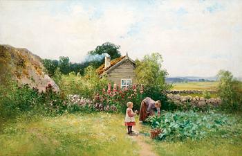 96. Severin Nilson, I grönsakslandet.