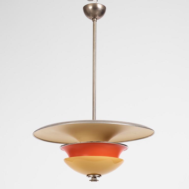 Erik Tidstrand, a ceiling lamp, model "28903", Nordiska Kompaniet 1930s.