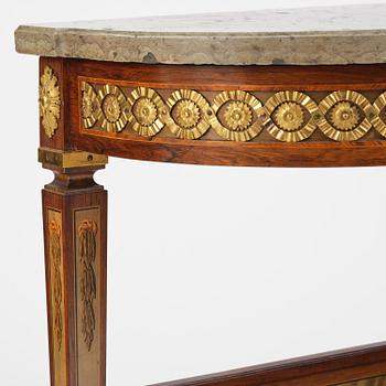 Konsolbord, utfört i Georg Haupts art, omkring år 1900, Gustaviansk stil.