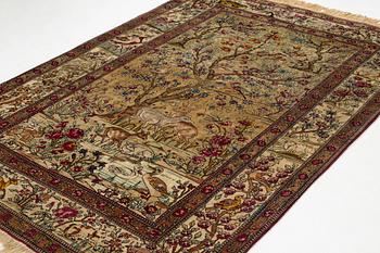 A rug, antique/semi-antique, Esfahan, ca 203 x 141-145 cm.