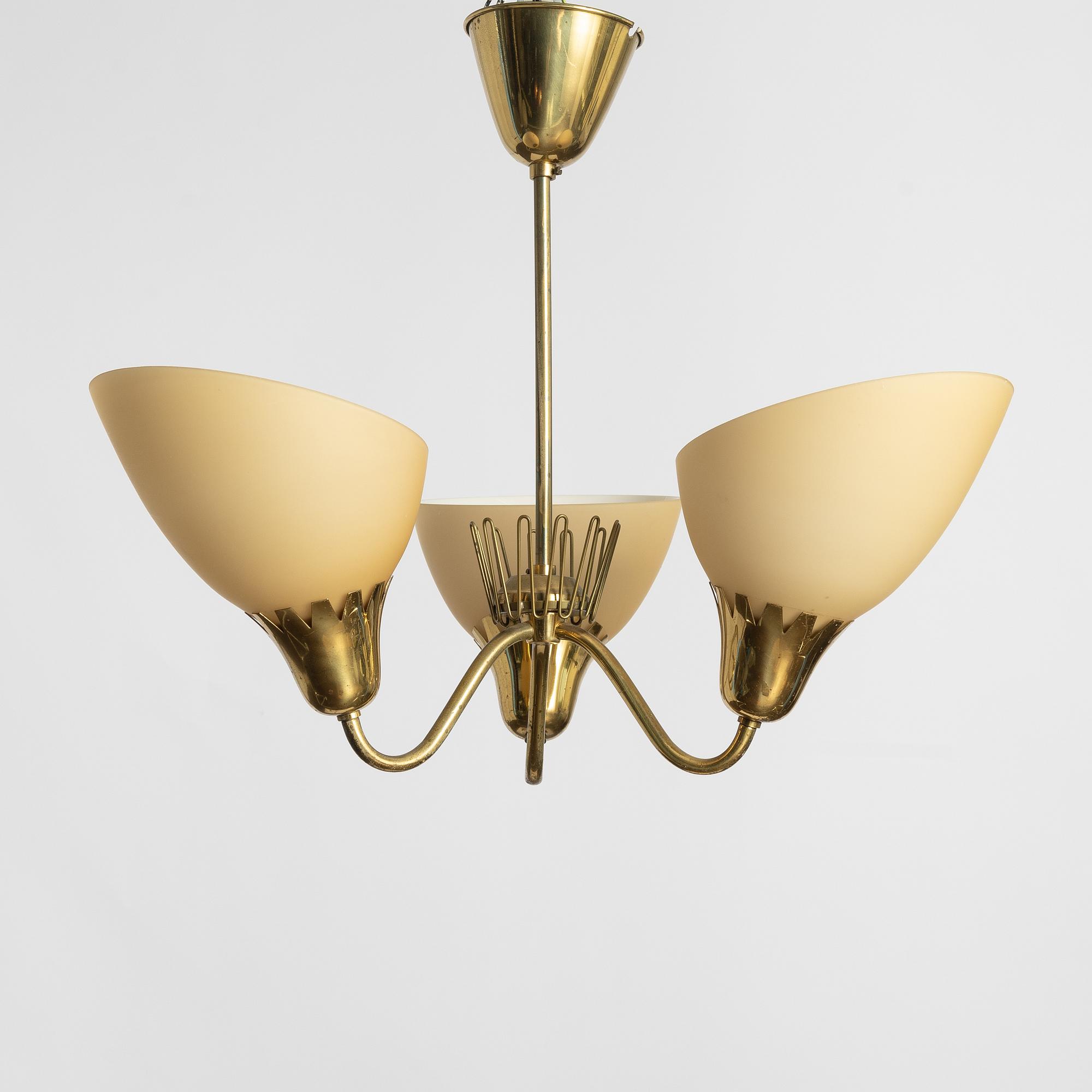 Taklampa, Swedish modern, Asea, 1900-talets mitt.