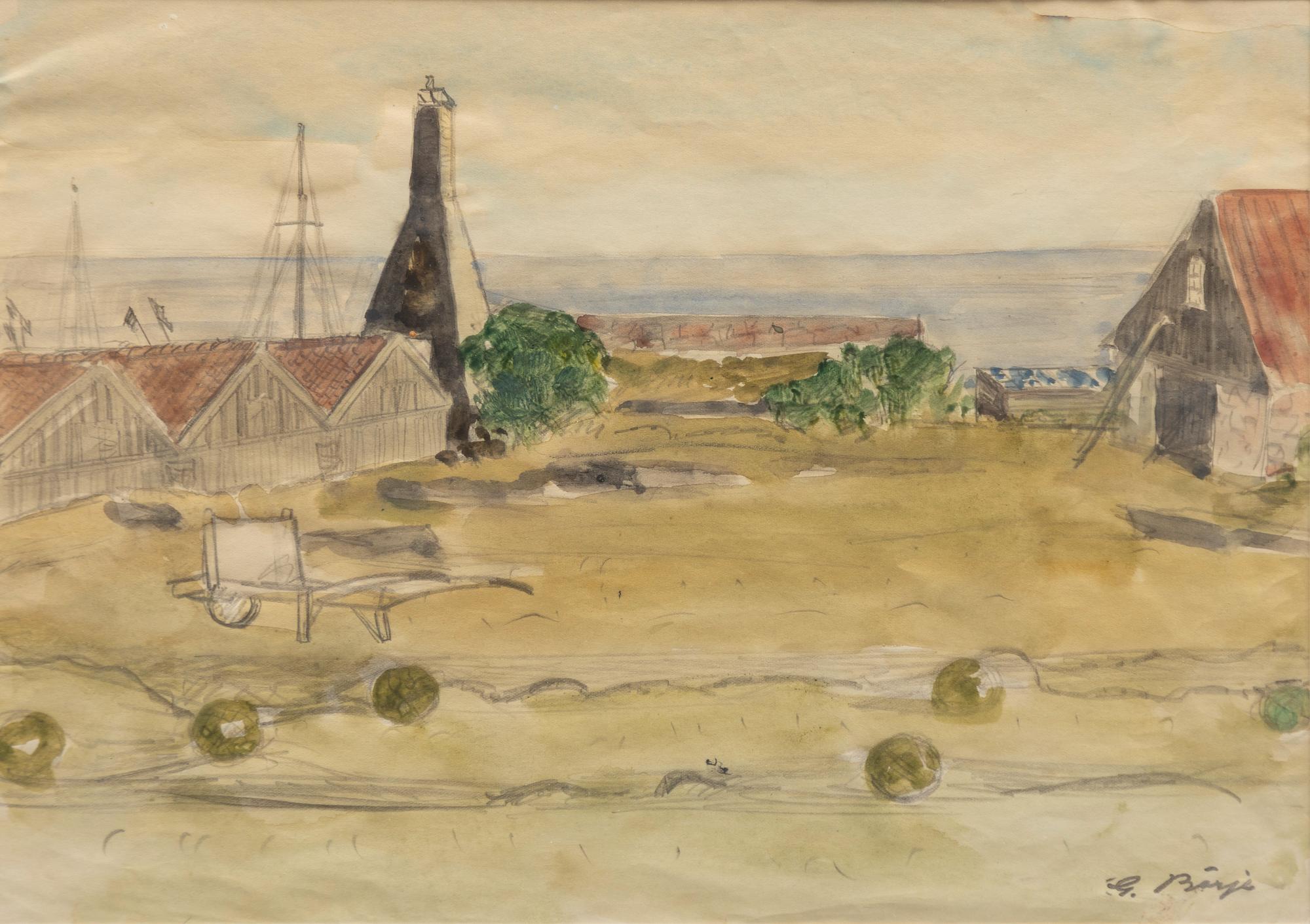 Gideon Börje, "Rökeriet, Bornholm".