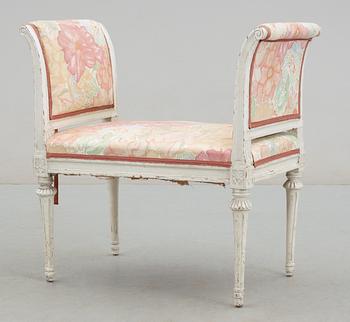 A Gustavian late 18th century stool.